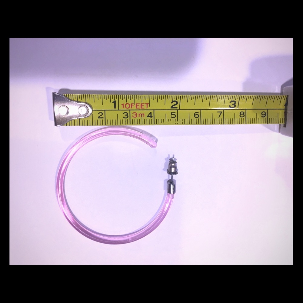 Pink Loop Earrings